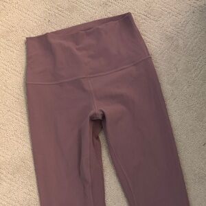 Lululemon High-Waisted Mauve Leggings